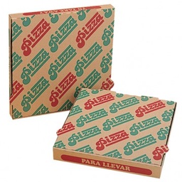 [107.CP26] Caixa De Pizza 26X26X4 Cm (Pack De 100 ) Cast. Porespack    