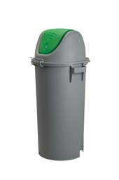 [107.513.23097] Balde C/Tampa Basculante Verde 80Lts Sem Rodas              