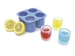 [107.650.679067] Molde Silicone  4 Copos Redondos H-120X60Mm Hendi           