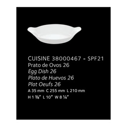 [F580.11.38000467] Caçarola Porcelana Br. Gratin Red. 21 Spf Vista Alegre      