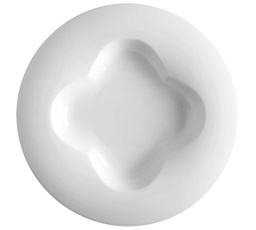 [603.0013002200000] Plate Bloom Ø31Cm Porvelana Branca Porvasal                 