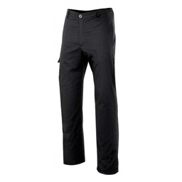[088.OREGANO00.36] Calça Cozinheiro Preto Fecho+Botao C/Bols. T-36 Velilla     