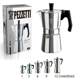 [107.485002003] Cafeteira Aluminio Luxexpress 3 Chav. Pezzetti              