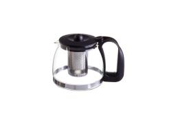 [107.0332990095] Bule Vidro C/Difusor Chá Inox 1250Ml                        
