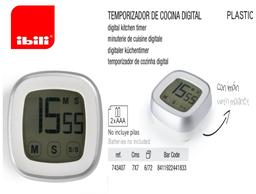 [107.676.743407] Temporizador De Cozinha Digital Magnetico Ibili             