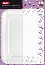 [107.676.729501] 5 Bandejas 34X26Cm+5 Naperons Rectangulares 30X39Cm Ibili   