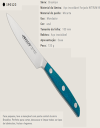 [107.677.190123] Faca De Cozinha 10Cm Forjada Serie Brooklyn Arcos           
