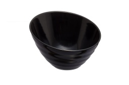 [107.07325601051] Saladeira Diag Melamina Preta  27.5X26.5X18Cm               