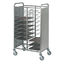 [100.CV2412] Carro Para 24 Tabuleiros 12+12 Universal 950X600Xh1830      