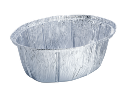 [107.P2600.100] Forma Aluminio Oval C/Tampa 25X19X9Cm 2600 Conj.100         