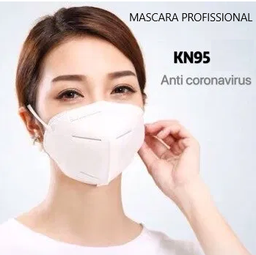 [107.KN95FFP2.1] Mascara Profissional Kn95 Ffp2 Bacterias E Pó Unid.         