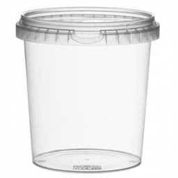 [107.206.89UND] Recepiente Inviolavel Cx+Tamp  870Ml Transp.Pp Unid         