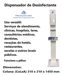 [970.28180] Coluna C/Dispensador Automatico D/Desinfectante 31X31X1450Mm