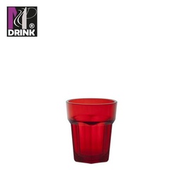[107.673.004.0283] Copo De Shot  Policarbonato Faceta 4Cl Vermelho             