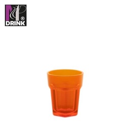 [107.673.004.0284] Copo De Shot  Policarbonato Faceta 4Cl Laranja              