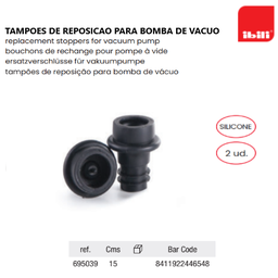[107.676.695039] Tampoes De Reposicao Para Bomba De Vacuo 2 Unid             