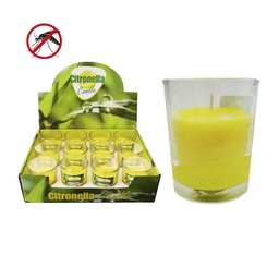 [107.640.06306] Vela Citronela Anti-Mosquito Copo De Vidro 6Cmx5Cm          