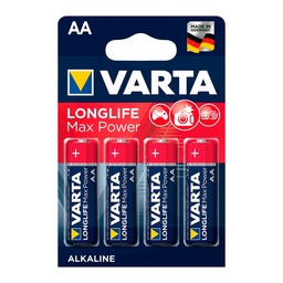 [107.640.38443] Pilha Varta Long Life Max Power Aa (Blister 4 Pilhas)       