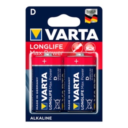 [107.640.38601] Pilha Varta Long Life Max Power Lr20 C Pack 2 Un            