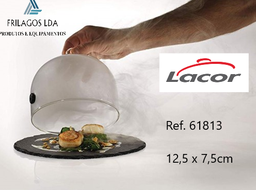 [107.L.61813] Campanula Para Fumo Em Vidro 12,5X7,5Cm Lacor               
