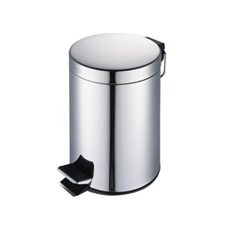 [107.79705639] Balde Lixo Inox Red.C/Pedal 5L                              