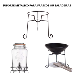 [107.0330753302] Suporte Metal P/Frasco 16X19Cm 6Lt                          