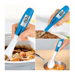 [107.L.62528] Colher De Silicone 25Cm C/Termometro De Sonda  Lacor        