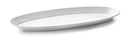 [107.L.63589] Travessa Melamina Branca Pescado 57X22X4Cm Lacor            