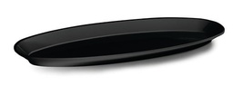 [107.L.63599] Travessa Melamina Preta Pescado 57X22X4Cm Lacor             