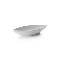 [107.L.63558] Travessa Oval Melamina Branca 41,5X17X8Cm Lacor             