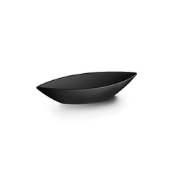 [107.L.63568] Travessa Oval Melamina Preta 41,5X17X8Cm Lacor              