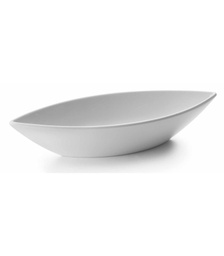[107.L.63557] Travessa Oval Melamina Branca 32X12X6Cm Lacor               