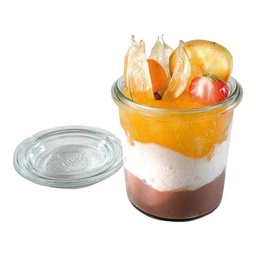 [107.APS.82312] Pote De Vidro 14Cl C/Tampa Diamt.6Cm Alt.7Cm Aps            