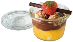 [107.APS.82310] Pote De Vidro 8Cl C/Tampa Diamt.6Cm Alt.5,5Cm Aps           