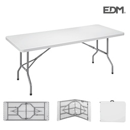 [020.640.75095] Mesa Dobravél 180X74X74Cm Uso Exterior E Interior Pvc       