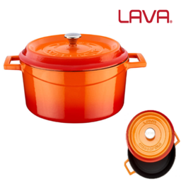 [851O0.9851500.200] Caçarola Redonda Ferro Laranja. 2.82 Lt  Lava Metal         