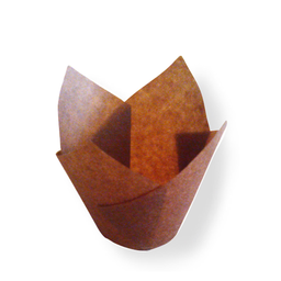 [107.180.68] Muffin Cups Tulipa 15X15Cm Castanho 200 Unid.               