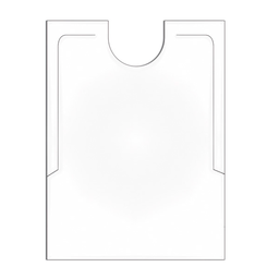 [107.516.32] Babetes Para Adulto 38,3X48Cm Branco Pehd (500 Unid.)       