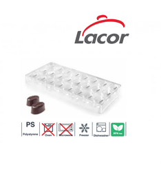 [107.L.66875] Molde Para Bombons Folha Polystyrene 32X19X12Mm Lacor       
