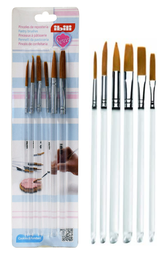 [107.676.791200] Conjunto De 6 Pinceis De Pastelaria 22Cm Ibili              