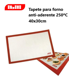 [107.676.865000] Tapete Forno Anti-Aderente Silicone 200ºc 40X30Cm Ibili     