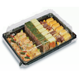 [107.2720DXN02] Tampa Cristal P/Base Preta C/Divisões 315X245X60Mm Guilln   