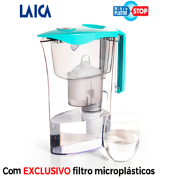 [107.640.L76566] Jarro Agua+3 Filtros Biflux+1 Microplasticos Laica          