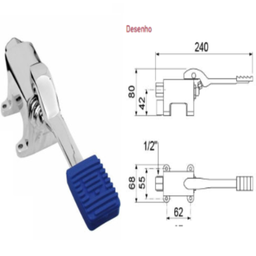 [AG1.542914] Torneira De Pedal Agua Fria Fixar No Solo Lig. 1/2"         
