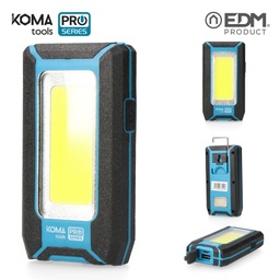 [107.640.36444] Lanterna Led Profi.Cob 500 8W+Powerbank 3400 Mha            