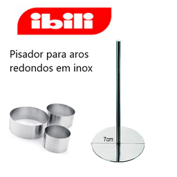 [107.676.718007] Pisador Em Inox Para Aros Redondos Diametro 7Cm Ibili       