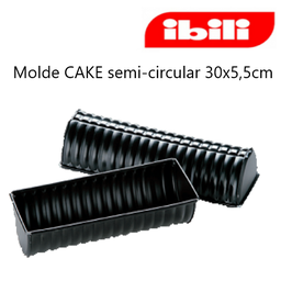 [107.676.822530] Molde Cake Semi-Circular Moka 30X5,5Xcm Ibili               