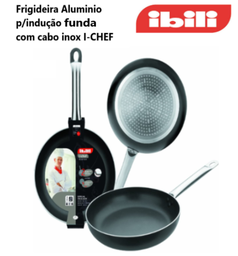[107.676.403128] Frigideira Aluminio Cabo Inox P/Induç. 28X8,1Cm I-Chef Iblli