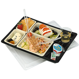 [107.118.62] Bandeja C/4 Recipientes+Tampa 34,5X25,5X5Cm 25 Unid.        