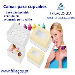 [107.597.605418] Caixa Para 6 Cupcake C/Janela 28X20X9,5Cm 50 Unidades       